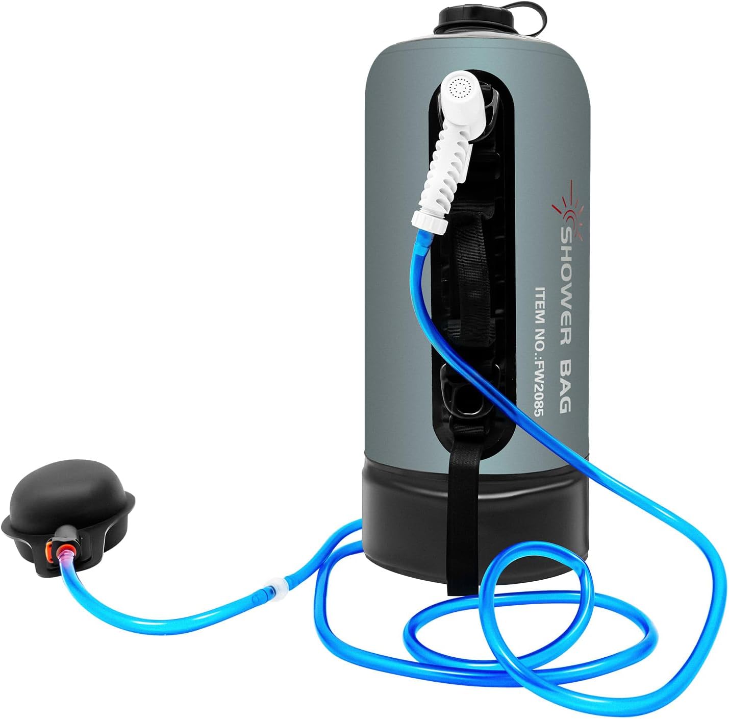 Douche de camping portable 12 L avec chauffage solaire