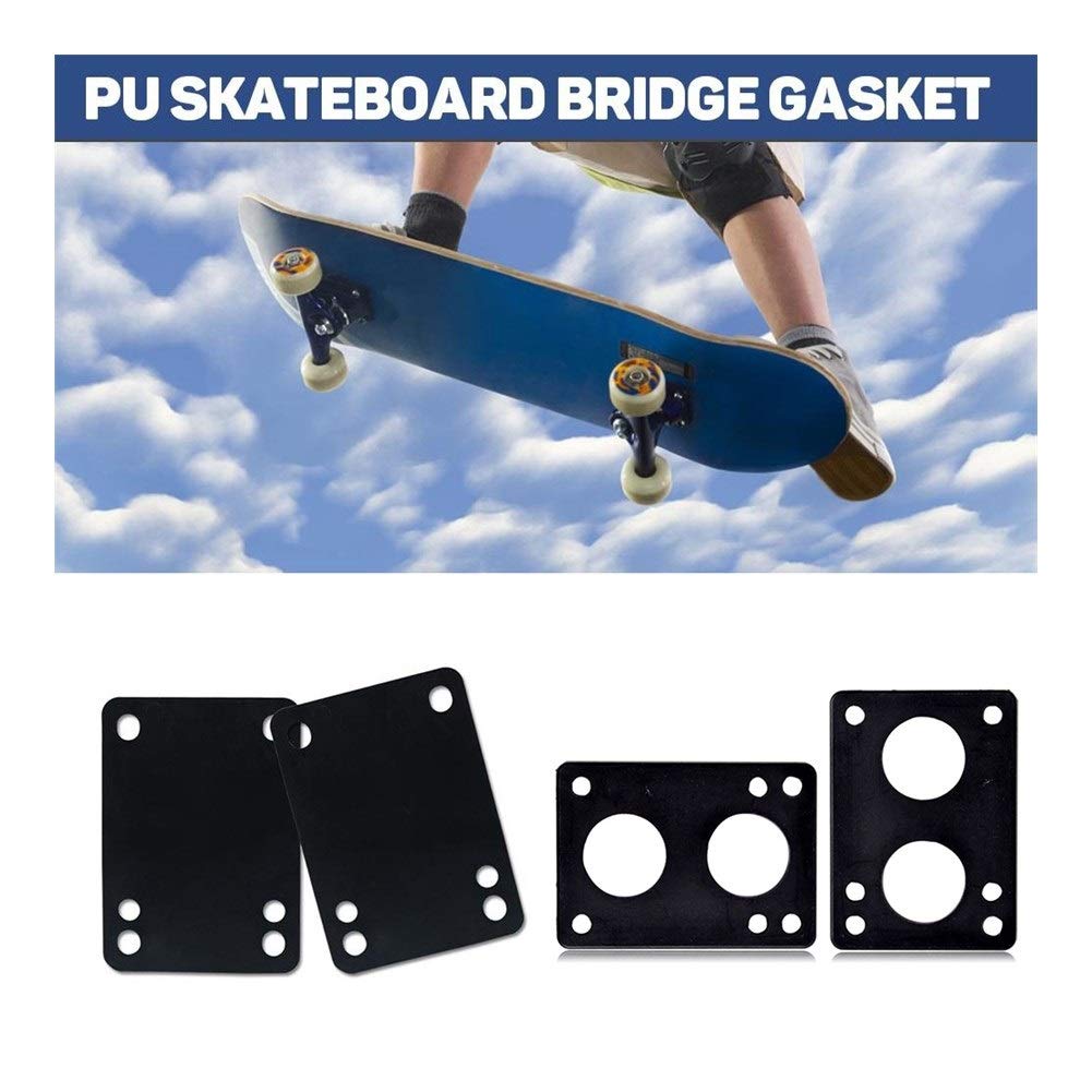 10 Coussinets Amortisseurs Pour Longboard - Épaisseur 3mm - Réduction Vibrations Et Chocs