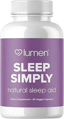 Lumen Naturals Ayuda para dormir para adultos, suplemento de hierbas con melatonina, raíz de valeriana, magnesio, apoyo para dormir profundo para