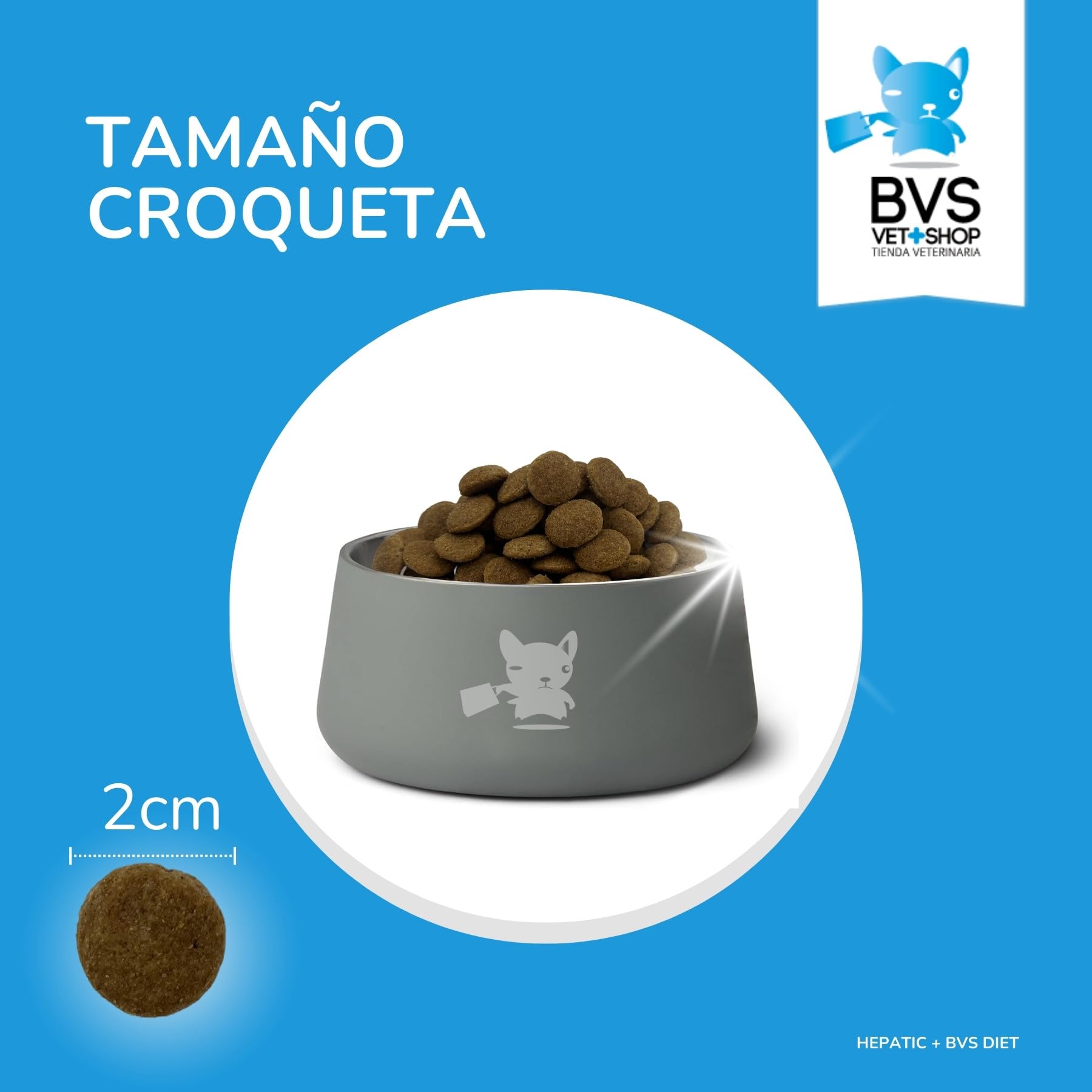 BVS Vet Shop | Diet Hepatic Plus para Perros | Recomendado para la reducción de trastornos de la absorción intestinal, hepáticos, renales y cardiacos | Razas Medianas y Grandes | 15 kg