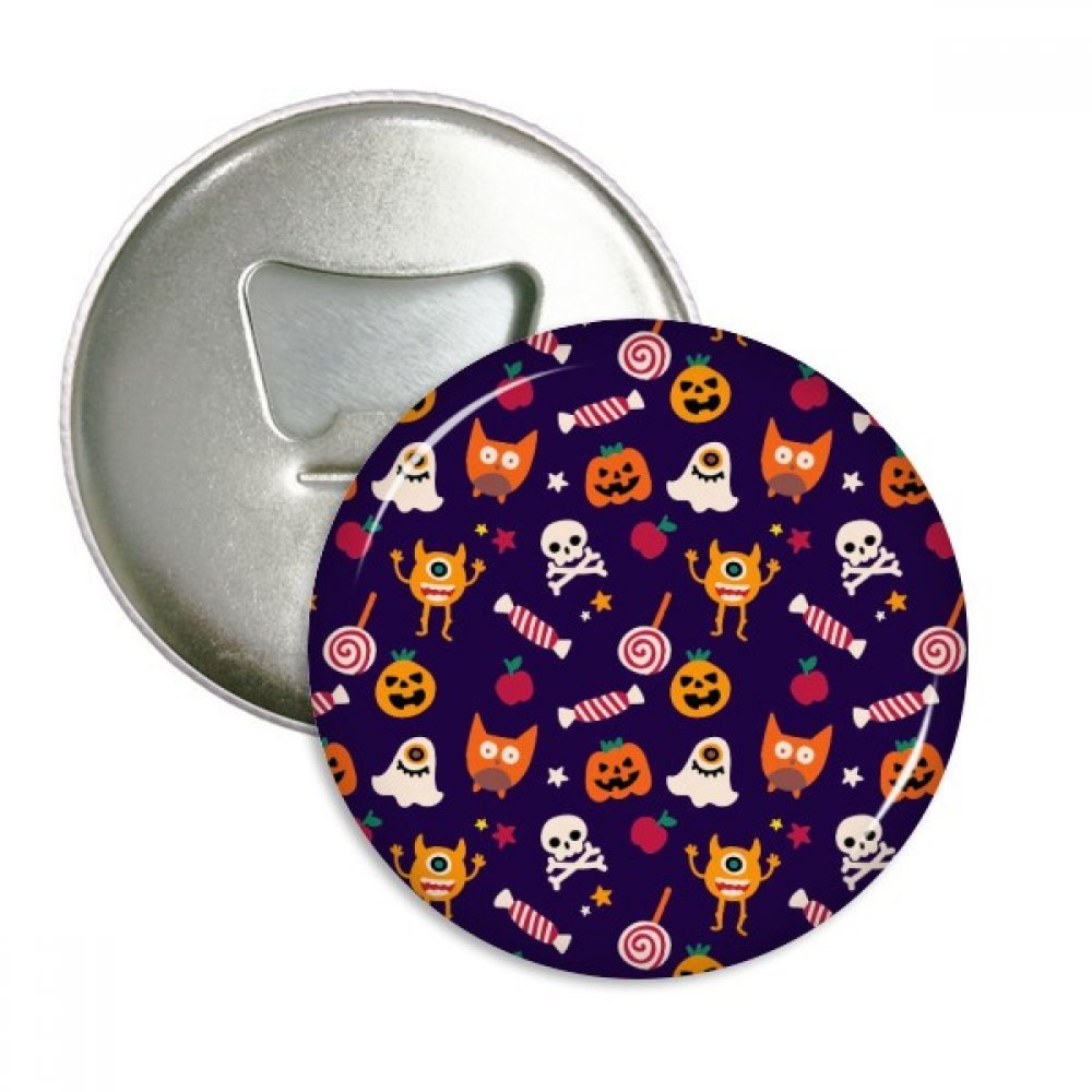 Décapsuleur aimant Halloween citrouille idée cadeau originale en argent pour proches