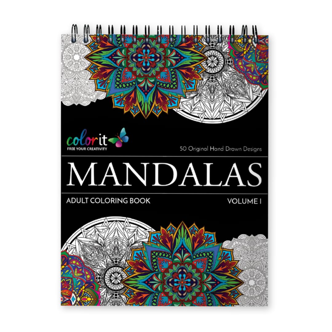 Amazon.com: Mandala Coloring Book for Adults with Thick Artist Quality ...