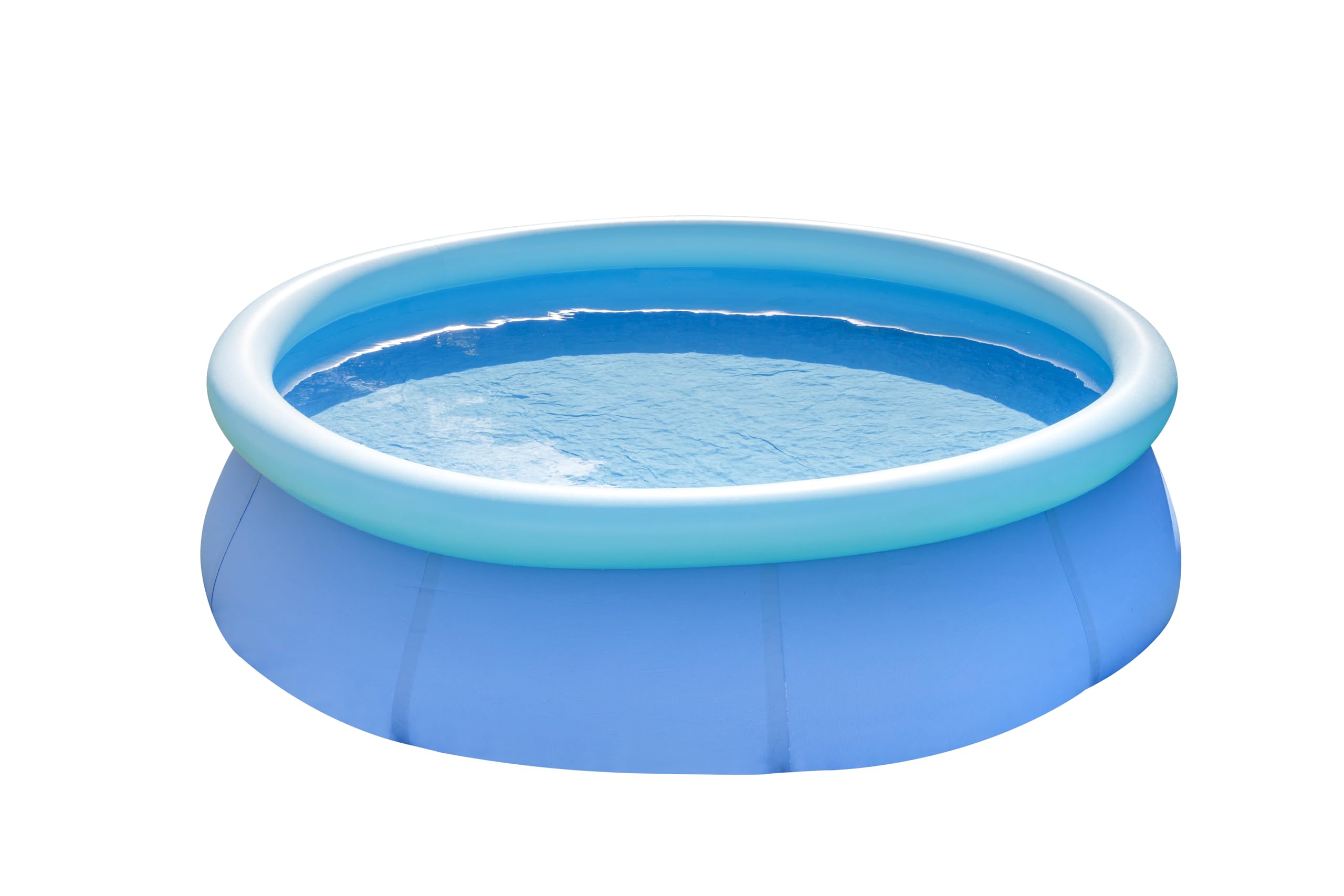 Baroni Home Piscina Hinchable sobre Suelo para Jardín, Piscina para Adultos y Niños, Piscina para Terraza, Redonda, 244x66 cm