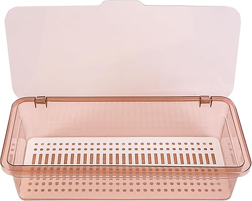 Caja de almacenamiento de plástico para palillos con tapa, organizador de utensilios de cocina para encimera, soporte cubierto para cubiertos,