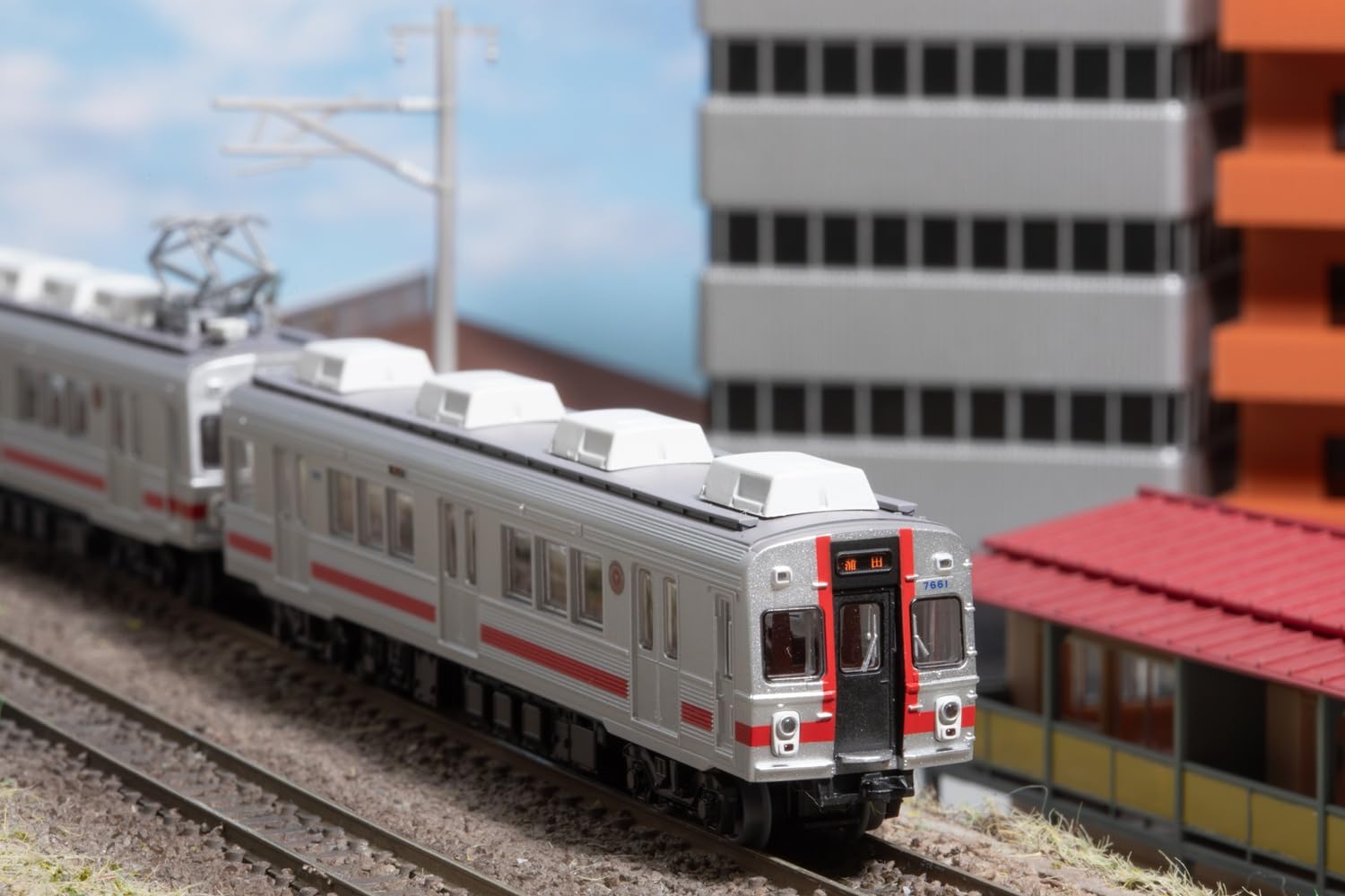 TOMYTEC 332664 Kolekcja kolejowa Tokyu Electric Railway 7600 Series 7601 Zestaw 3-samochodowy Diorama Supplies