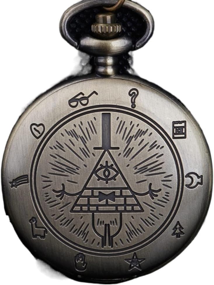 CXDTBH Pocket Watch Gray Quartz Pocket Watch Pointer Pendant Men's and Women's Watches with Necklace Chain : Clothing, Shoes & Jewelry
