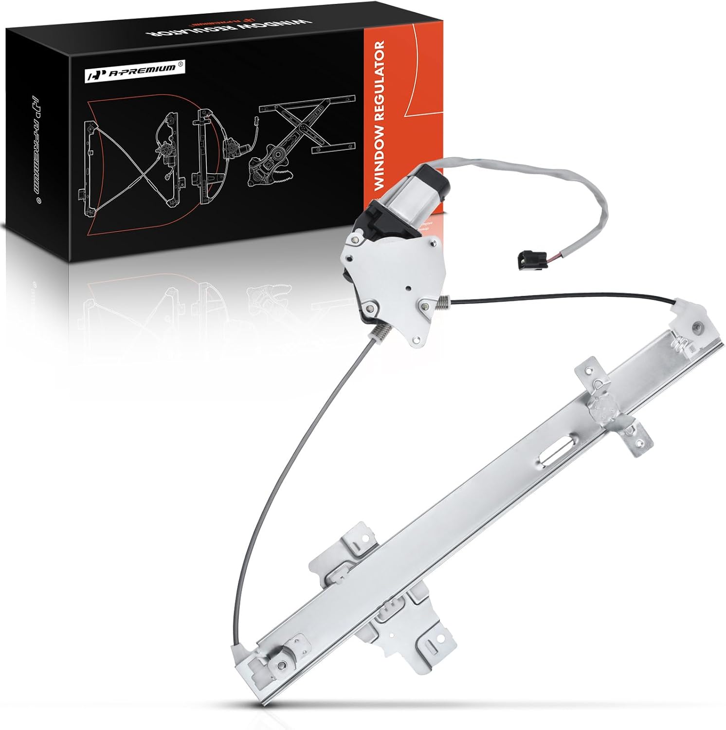 A-Premium Electric Power Window Regulator with Motor Compatible with Honda Passport 1998-2002 Isuzu Rodeo 1998-2004 Sport Utility Rear Right Passenger Side