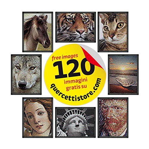 Quercetti - Pixel Art - 9 tab., Steckspiel, L57cm x W43cm x D8cm