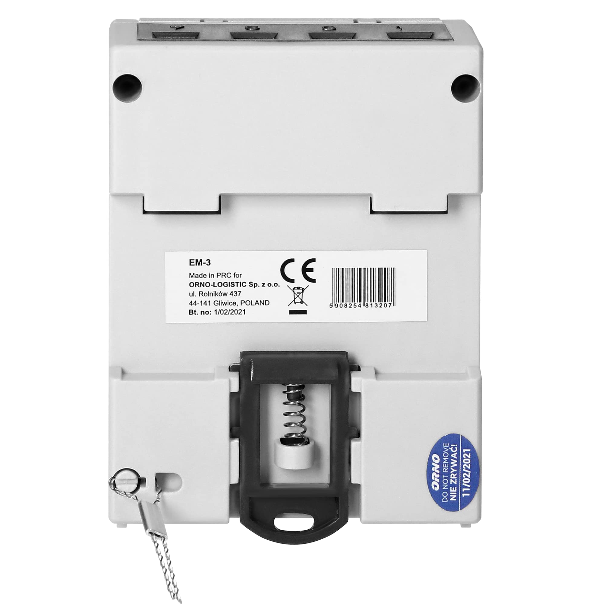 Virone EM-3 Digitaler Wechselstromzähler Dreiphasen Energiezähler, 80A 4,3 Module, DIN TH-35mm