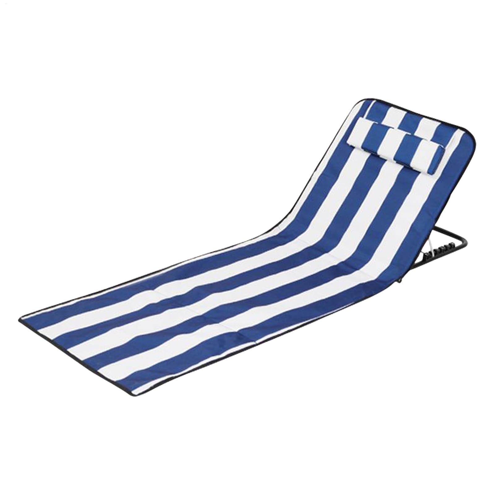 Chaise longue de plage contre le mal de dos avec dossier et appui-tête