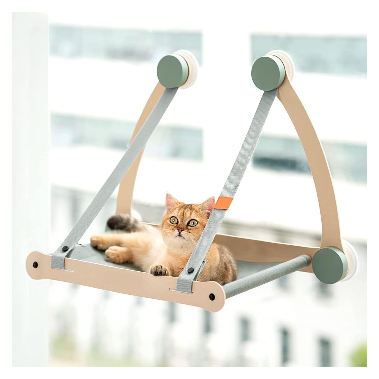 Amaca Per Gatti Finestra Amaca For Gatti Letti Sospesi For Animali Domestici Supporto For Sedile Da Finestra Ripiano Morbido Che Può Contenere Fino A 30 Libbre Forniture Rimovibili(Orange)
