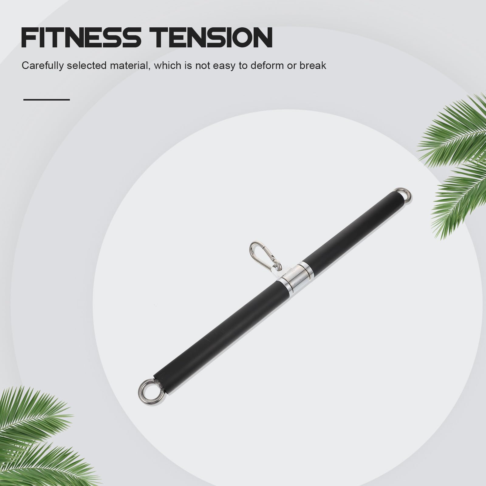 GALPADA Asta di Trazione Dritta Barra Corta con Anello Cuscinetto | Acciaio Inossidabile, 1 Pezzo, Palestra e Casa, per Attrezzature da Sollevamento e Sistemi Fitness Domestici