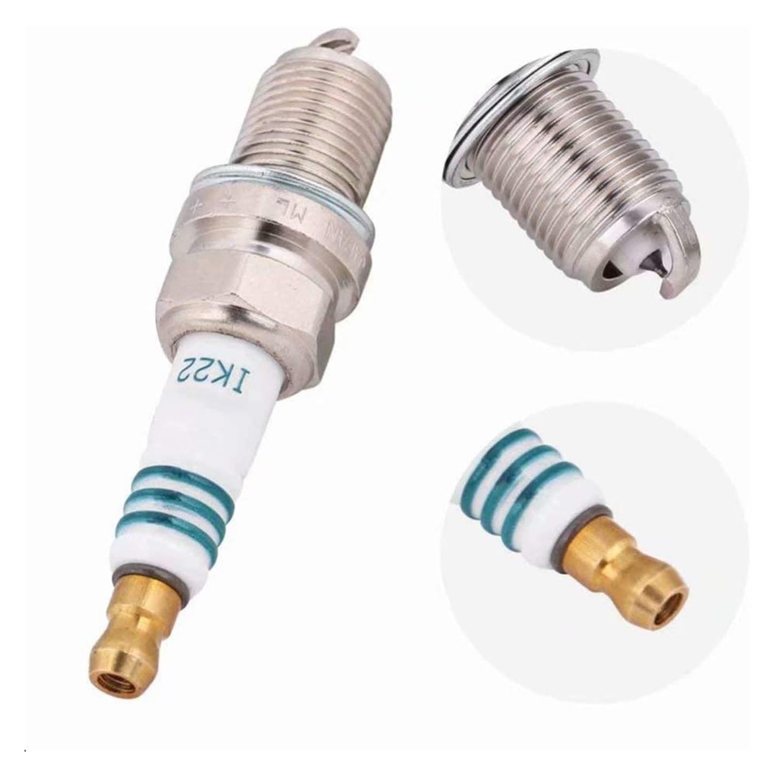 Candele per Auto 4 Pezzi Ik22 5310 I10 Iridium Power Candele per Auto per BMW per Audi per Chevy per Volkswagen per Volvo per Mitsubishi per Daihatsu