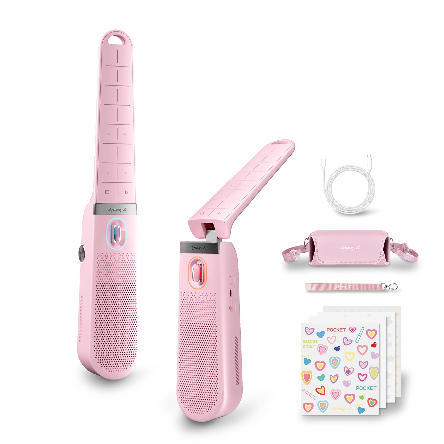 Enya Cyber-G Pocket Guitarra Inteligente Sin Cuerdas Portátil y APP | Instrumento musical interactivo con altavoz, ligero (0,8 kg), perfecto para aprender música y regalar