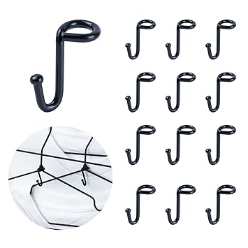 KOOBAY Clothes Hanger Connector Hooks Stable Hanger,36-Pack, Black Metal Outfit Hangers Extender Clips Mini Cascading Hanger Hooks
