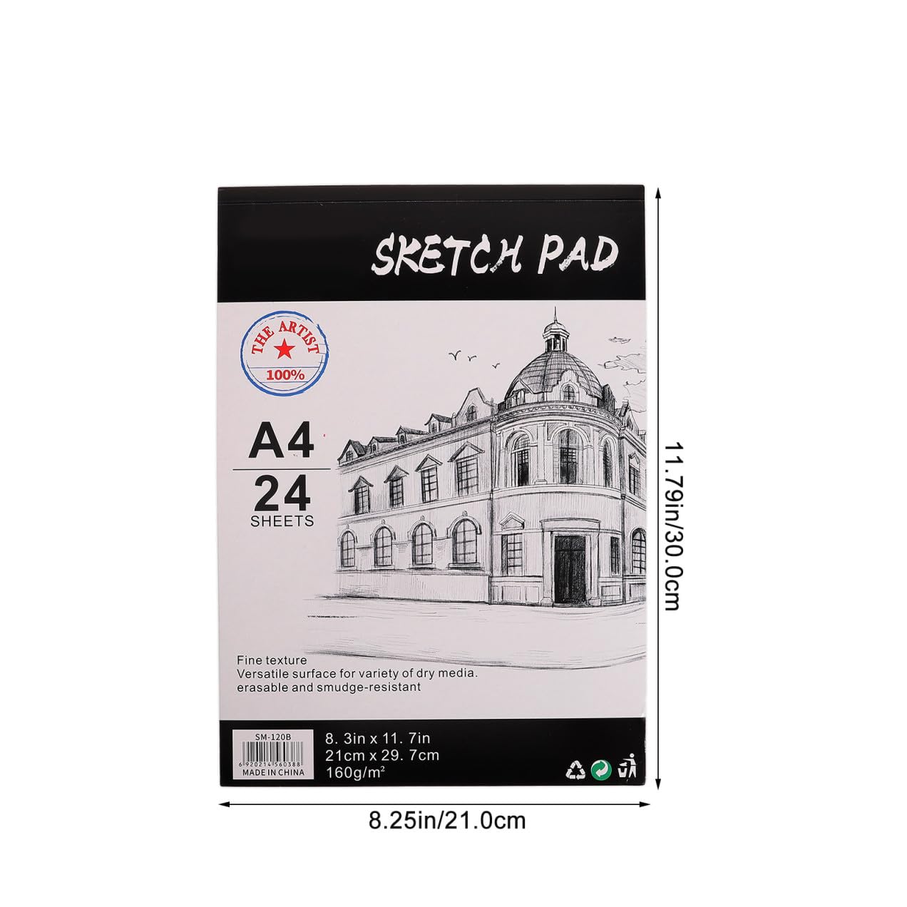 STOBOK 2stücke Professioneller Zeichenblock Skizzenbuch Dickes Papier Marker Geeignet Robuste Qualität Kreatives Schreiben Reisebericht Ideensammlung Geschenkidee Zufälliger Stil