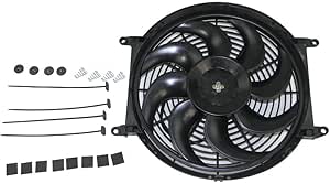 Ventilateur De Radiateur électrique Universel 254mm 12V - 90W, 1730 CFM, Kit De Montage Push/pull - Garantie 1 An