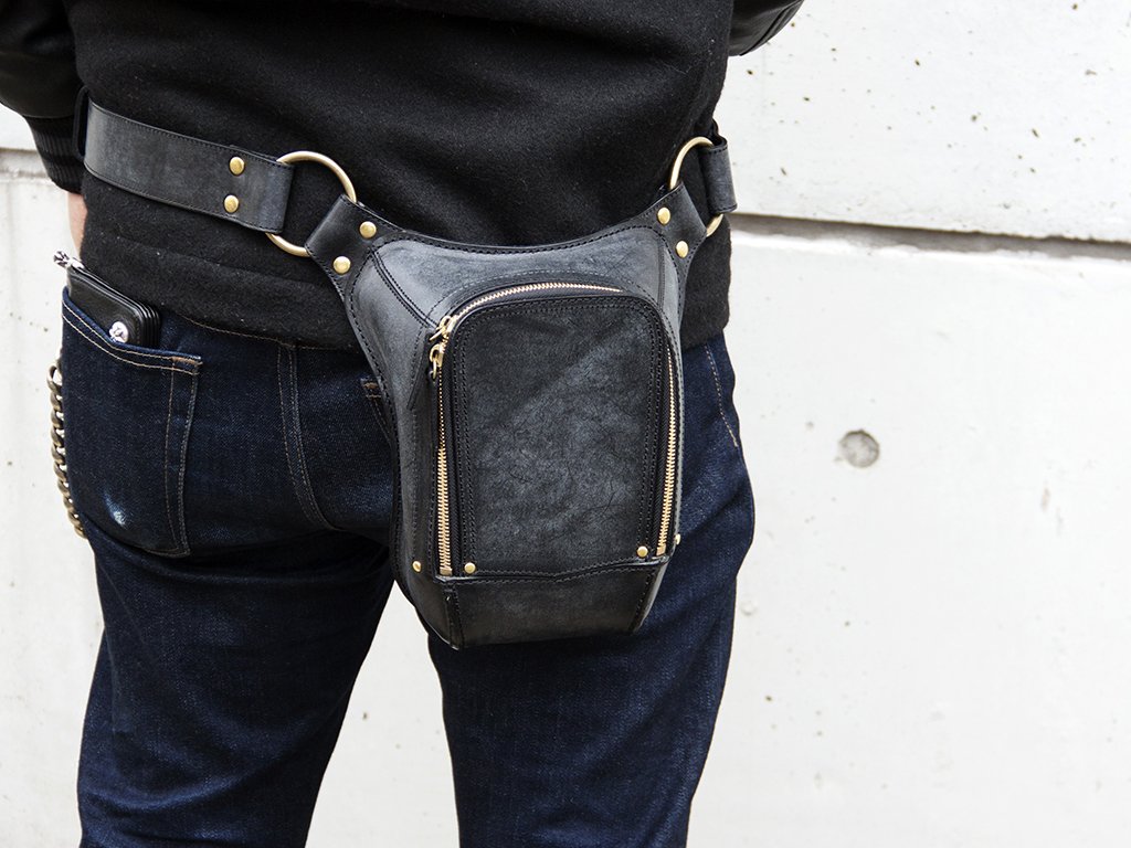 Amazon.co.jp: [モーターロック] GAHO レザーバッグ Type A ブラック