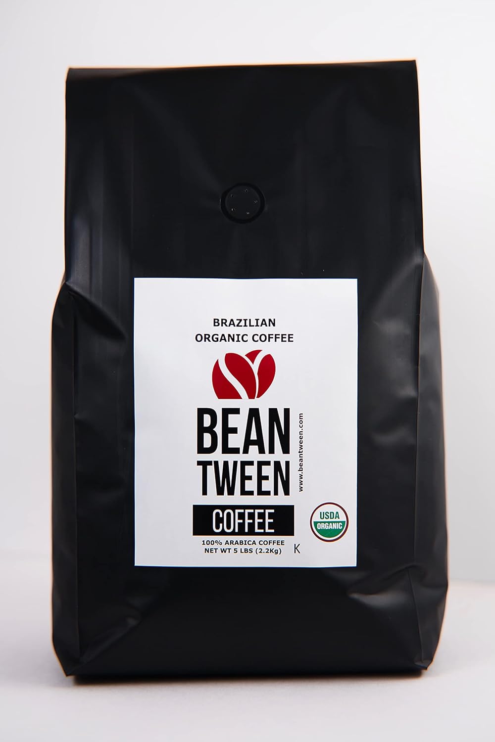 Beantween Coffee: Premium Organic BLONDE ROAST Whole Bean (5 lb) of 100% Arabica Coffee – Low Acid, MOLD-FREE, Certified Organic, Kosher, Single Origin, Woman-owned