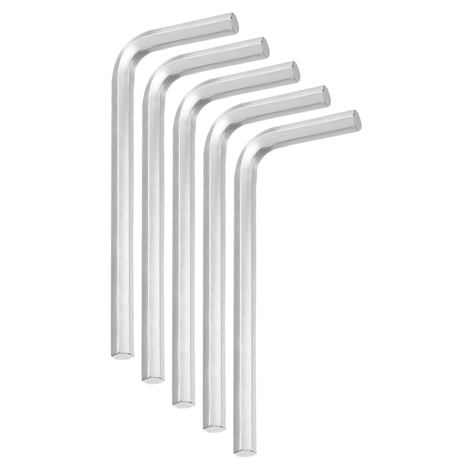 HARFINGTON 5pcs Hex Key Wrench 5mm Stainless Steel L-Shape Hexagon Metric Wrenches Repairing Tool for Home DIY Bike Motorcycle Repair