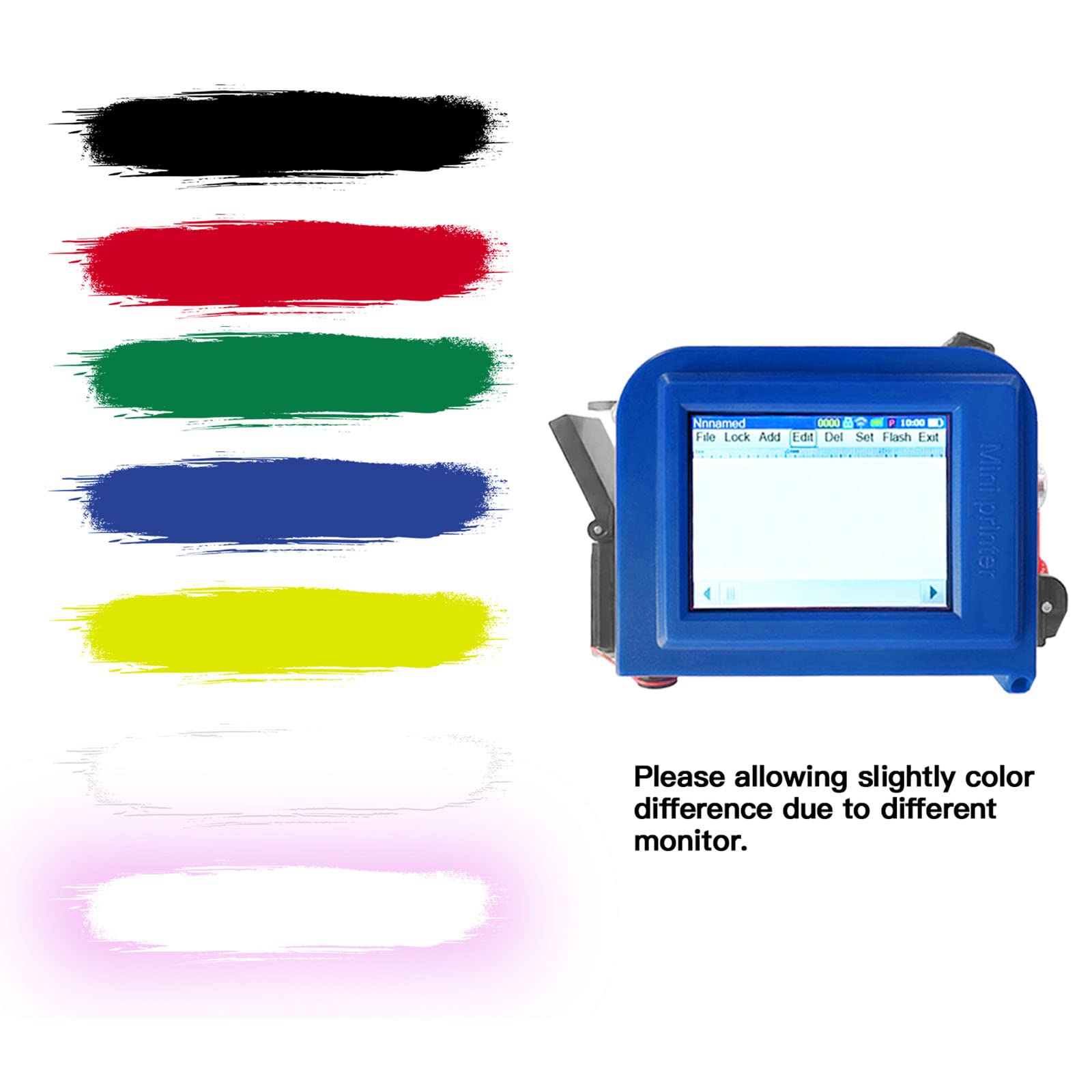 Imprimante à Jet d'encre, imprimante à Jet d'encre de 12,7 mm, imprimante Portable avec Machine de Codage à Jet d'encre à séchage