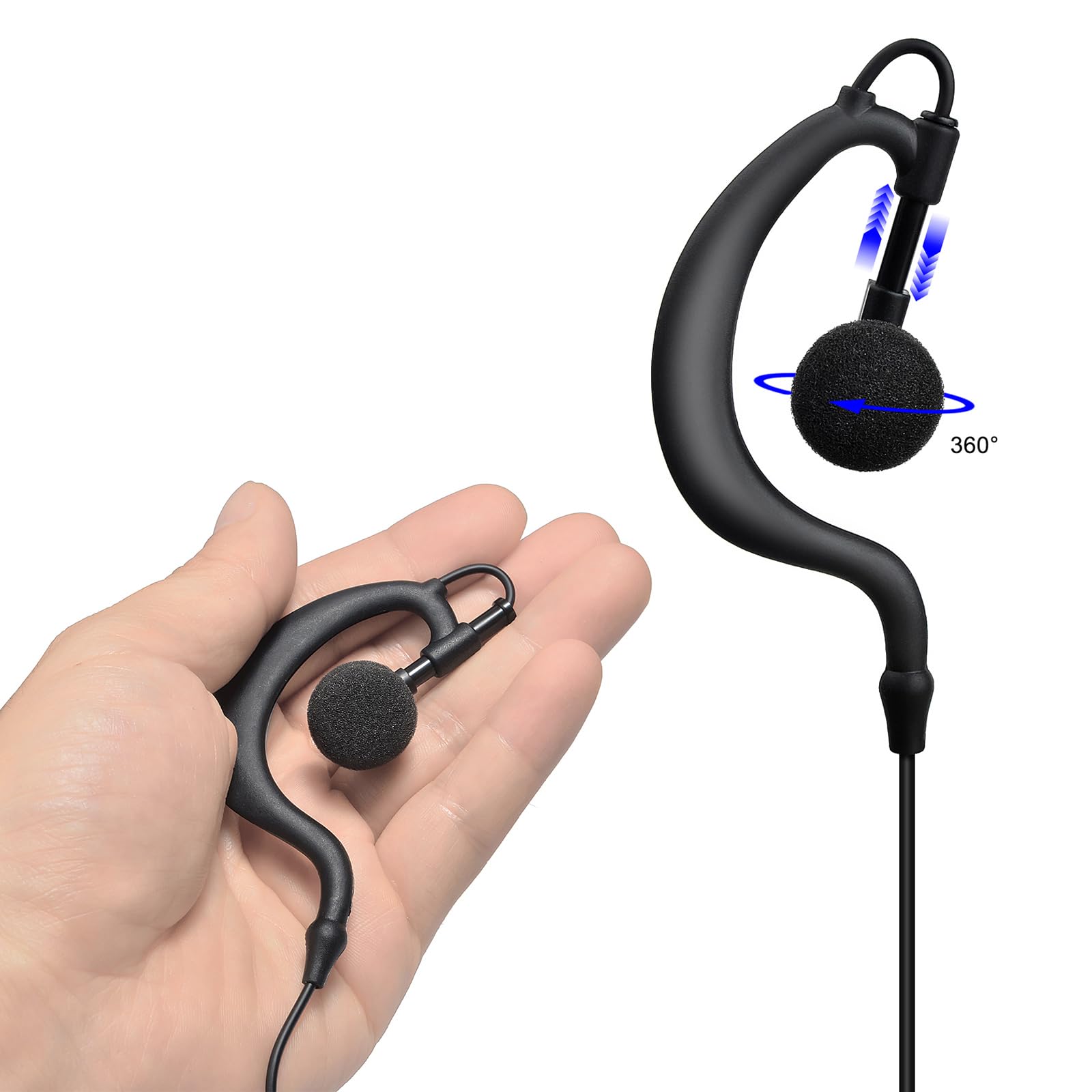 HYS TPH900 Micro-Casque Tubulaire Compatible avec Airbus TPH-900 TETRAPOL (H1-TPH900) - 3