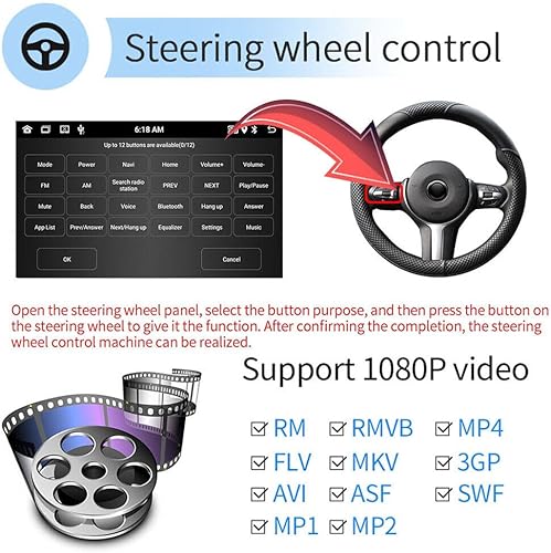 Miniatura 6 de EWLSAC Radio de coche estéreo para Camry 2000-2006 Android 11 9 pulgadas pantalla coche in-Dash navegación GPS RAM 1 GB ROM 16 GB inalámbrico