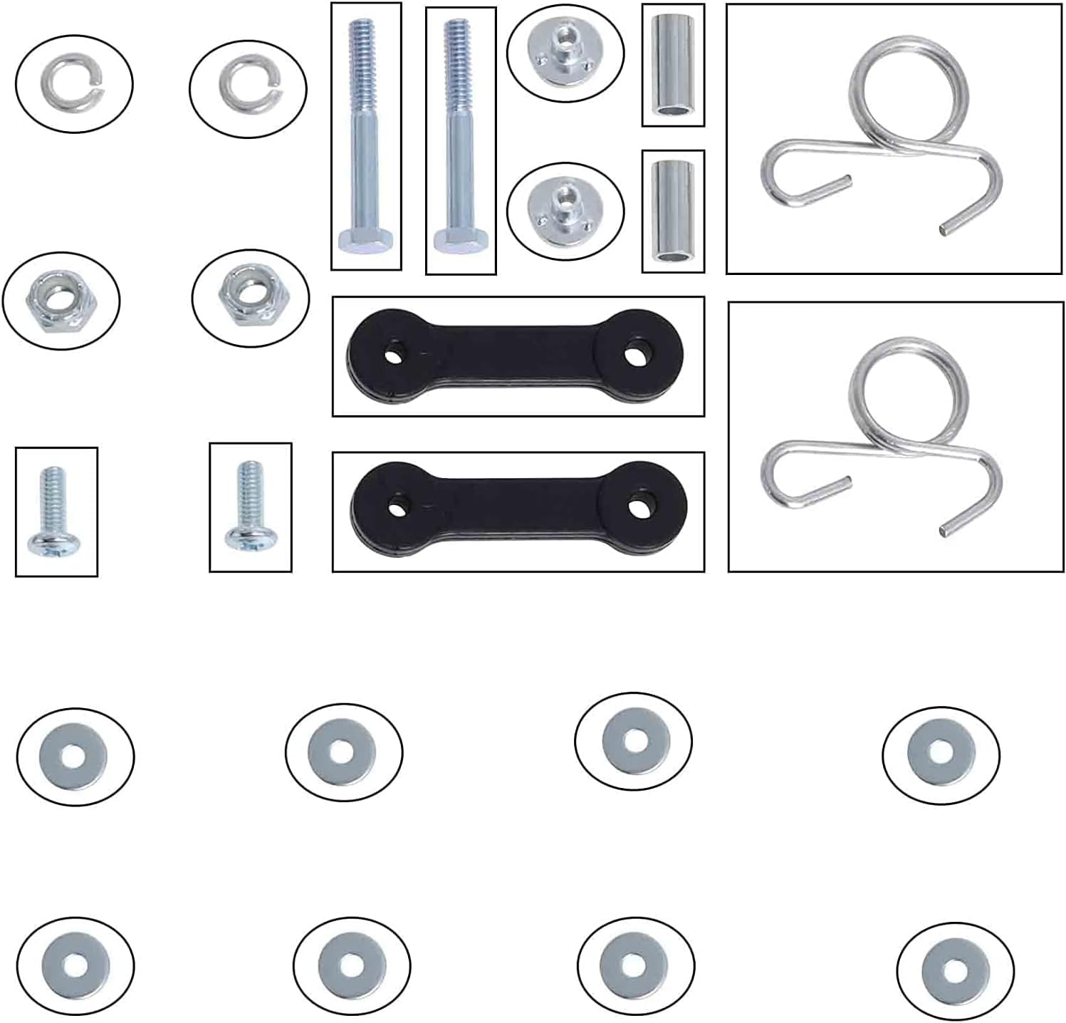 GY20417 Mulching Cover Compatible with 48" John Deere L120, L130, LA130, LA140, LA145, 155C, 100 Series D140 D150 D155 D160 E140 E150 E160 E170 Lawn Tractors