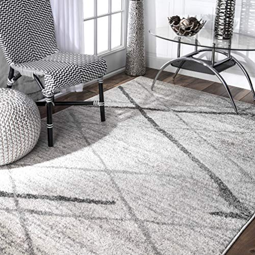 nuLOOM Thigpen Contemporary Area Rug, 7' 6" Square, Grey