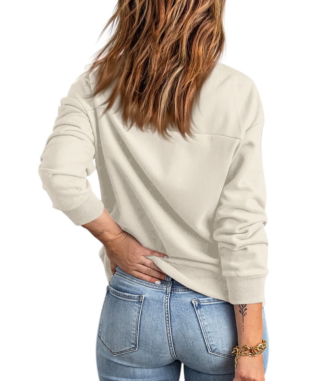 GeGekoko Sweat-shirt zippé pour femme - Veste surdimensionnée - Couleur unie - Manches longues - Haut avec poche