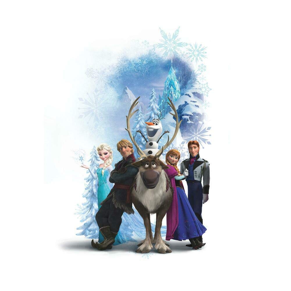 Room Mates 54556 ogromna naklejka na ścianę "Disney Królowa lodu - Zimowy bohater", wielokolorowa