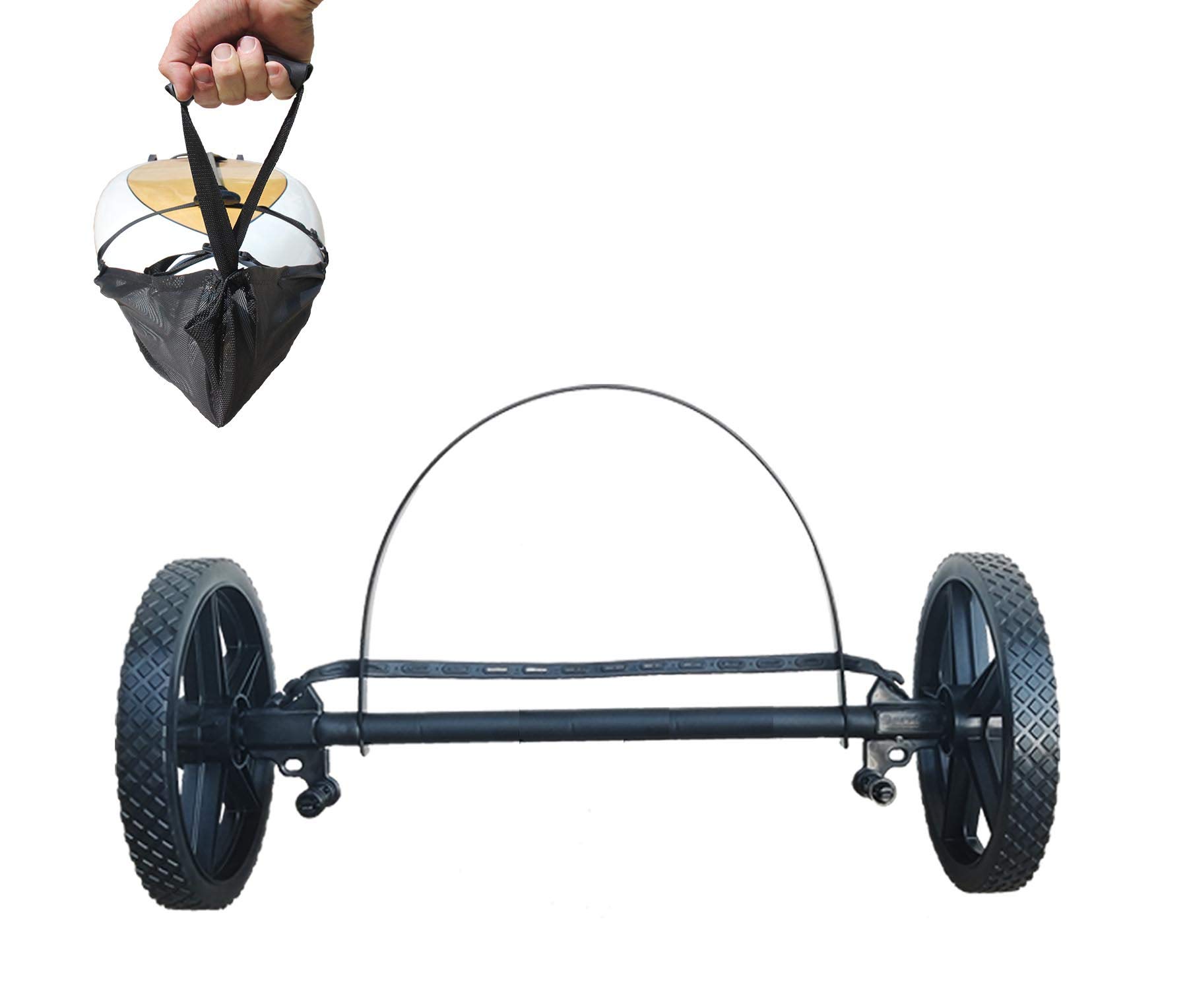 SUP Wheels Evolution X | Extra Wide Carrier| Inflatable Board Carrier and Bike Trailer