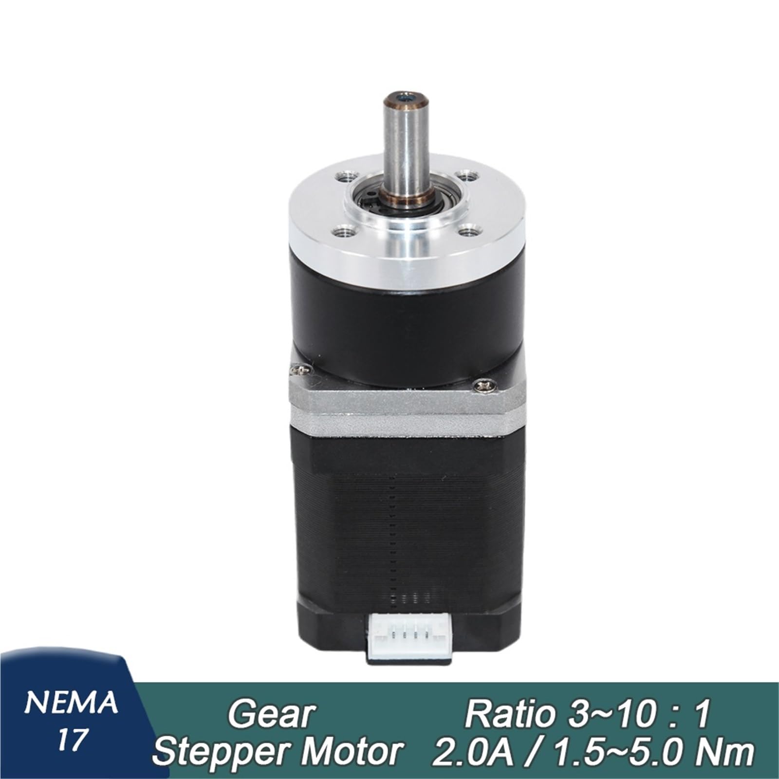 Rapporto riduttore epicicloidale Nema 42 10:1 Motore passo-passo Nema 17 Lunghezza corpo 48 mm 2,0 A 0,6 Nm PS34810391