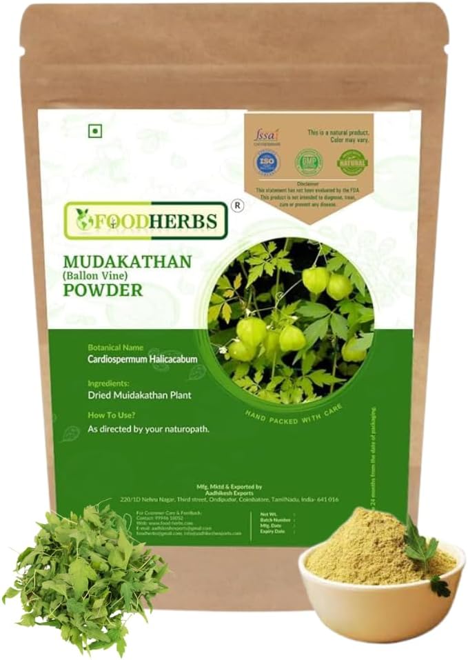 Foodherbs Kanphata/Cardiospermum HalicacabumMudakathan Powder (200 gm)