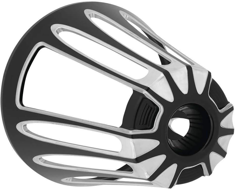 Arlen Ness 81102 Monster Sucker Air Cleaner Cover - Deep Cut - Black