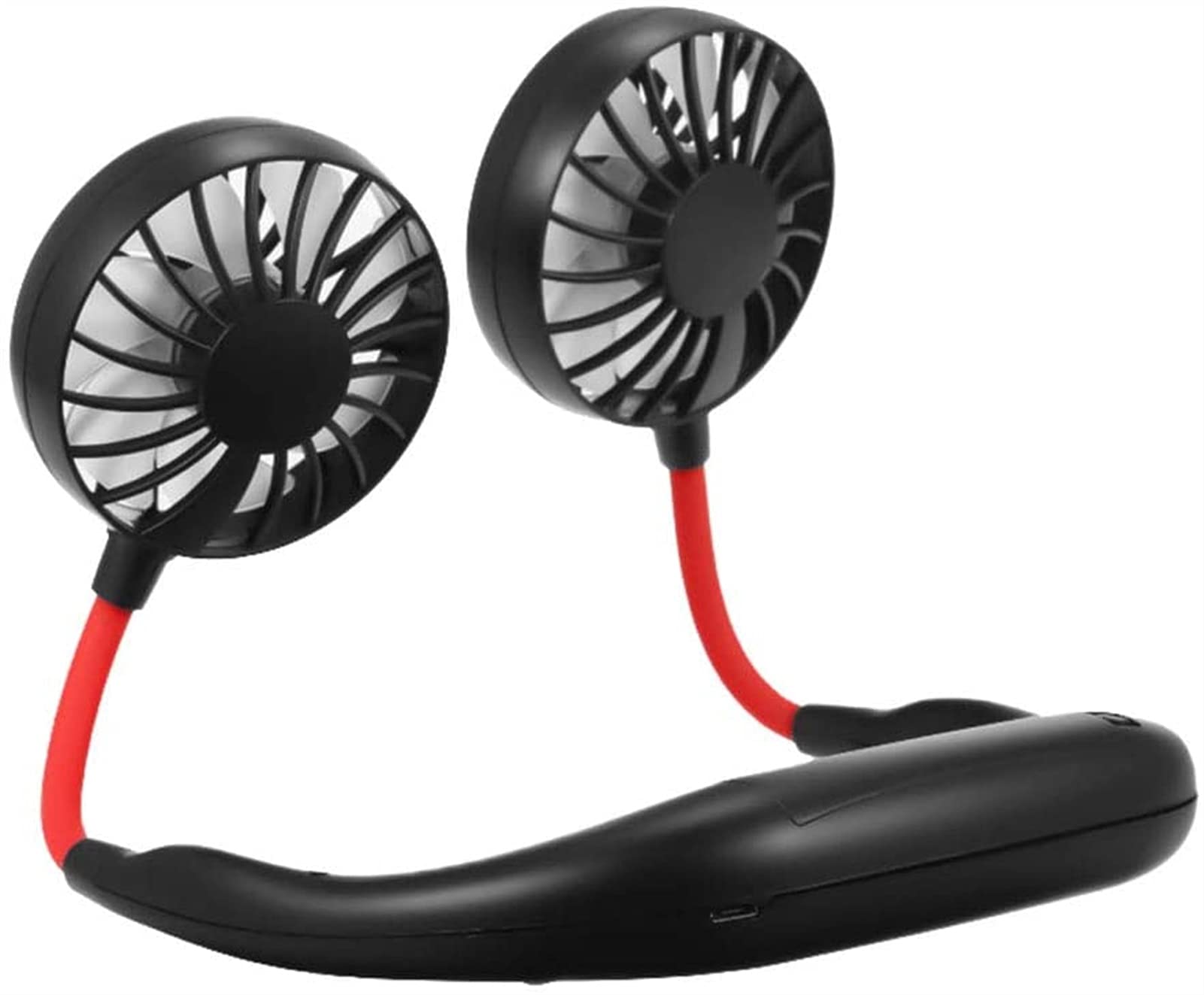 affidabile ventilatore elettrico Lazy appeso collo ventilatore, USB portatile piccolo, studente sport mini mini portatile ricaricabile portatile, ricarica USB lunga durata della batteria mute