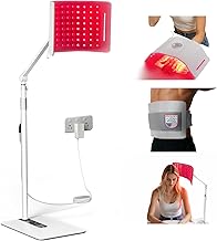 Red Light Therapy for Face and Body, 96 LEDs Curved Silicone Infrared Light Therapy with Stand and Belt, FSA HSA 660nm 850nm Dual Wave Lamp, Multifunctional Infrared Red Light Therapy Panel.