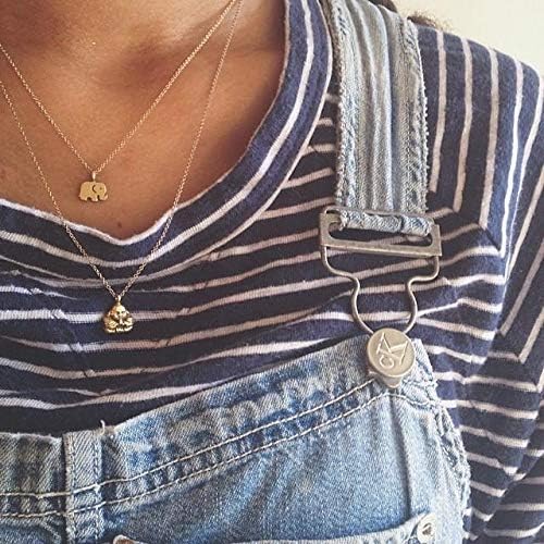 LANG XUAN Friendship Anchor Compass Necklace Good Luck Elephant Pendant Chain Necklace with Message Card Gift Card - Image 6