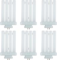Vista 11 de Sunlite 40531 FML27/65K/2PK Lámpara fluorescente compacta enchufable de cuatro tubos, FML 4 pines, 27 vatios, 1500 lúmenes, luz diurna 6500K, base