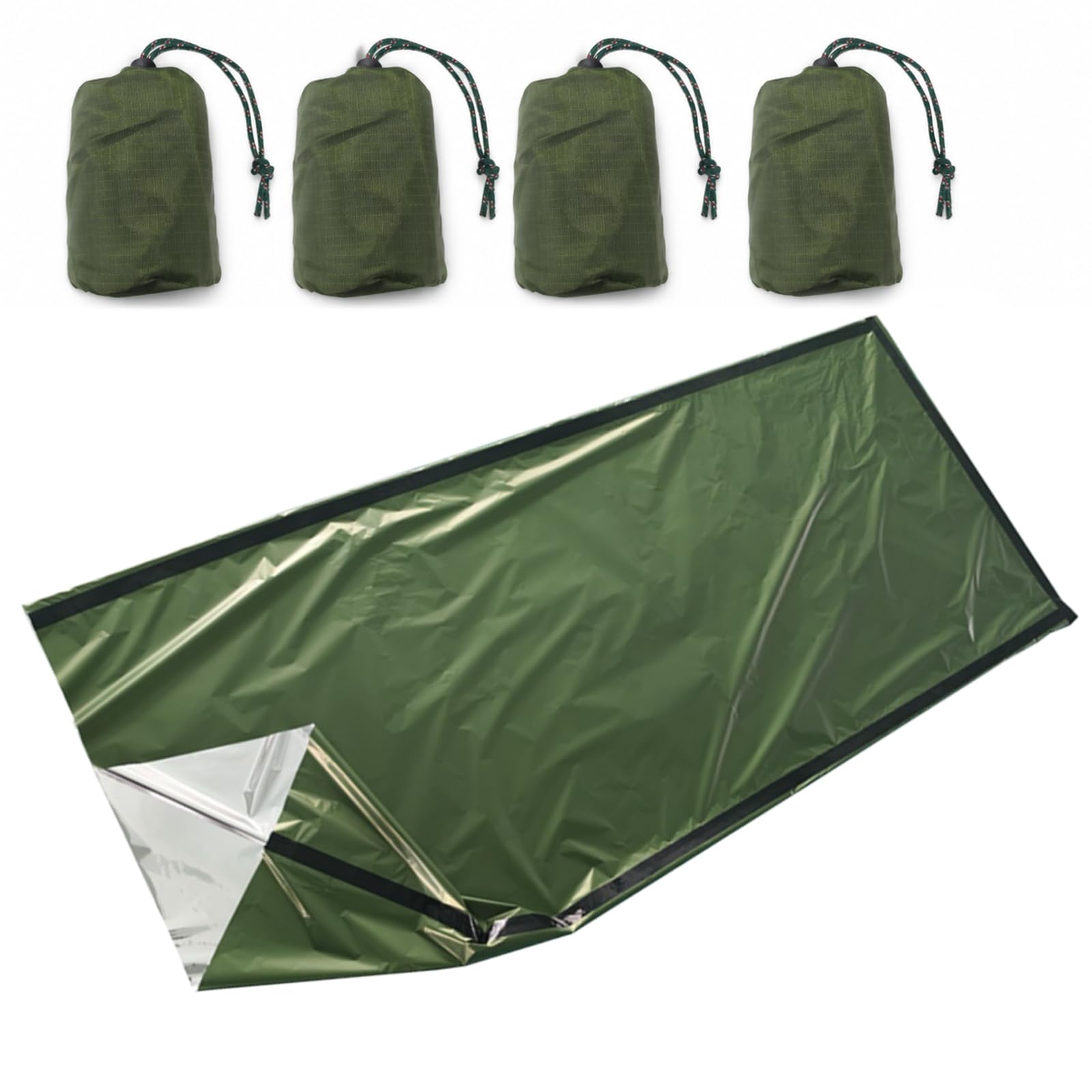 Camouflage Survival Blanket - Emergency Sleeping Bag -9