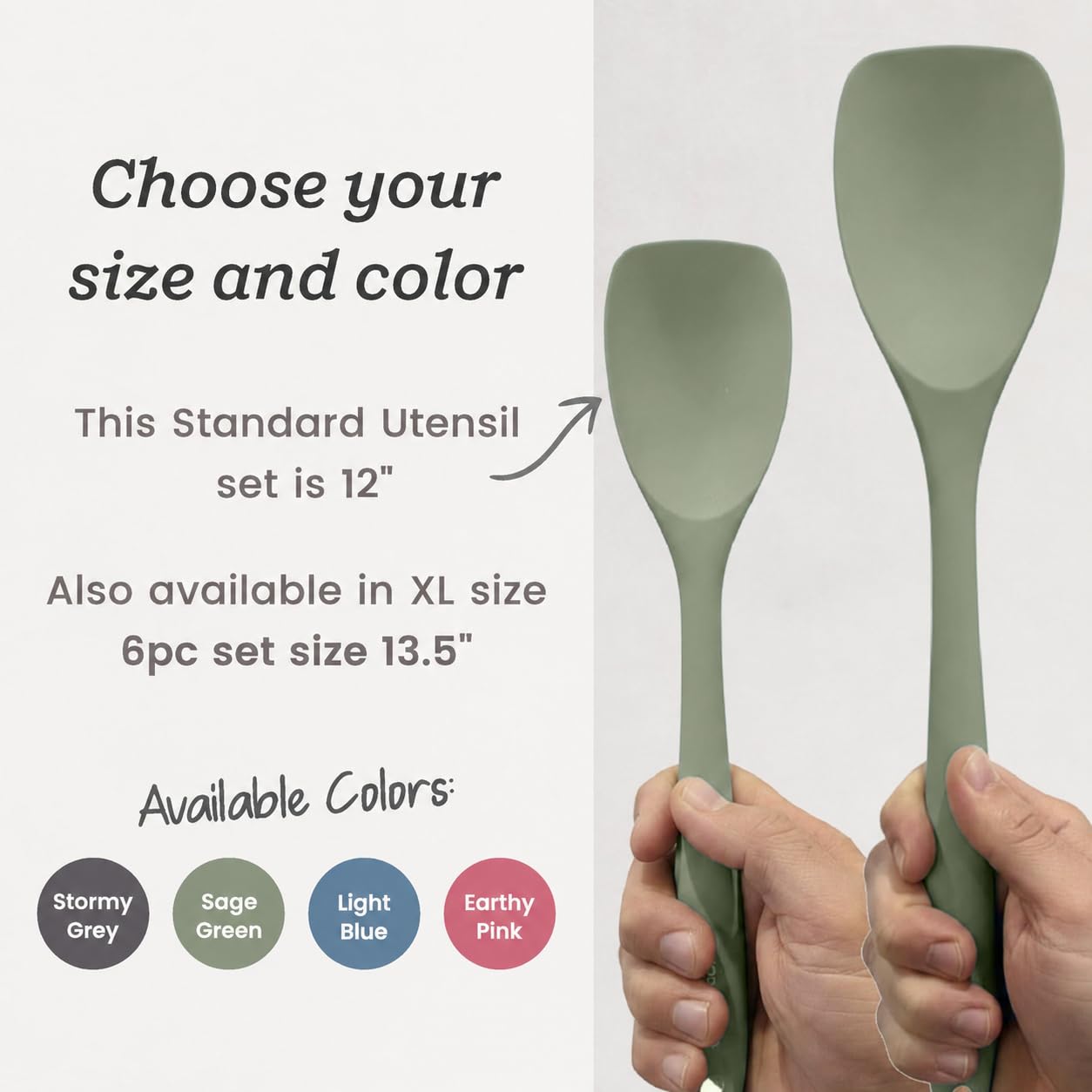 Starpack - Juego de utensilios de cocina de silicona "Stir & Serve" (5 piezas) - Juego de utensilios de cocina resistentes al calor hasta 315.6 °C - Utensilios de cocina para utensilios de cocina