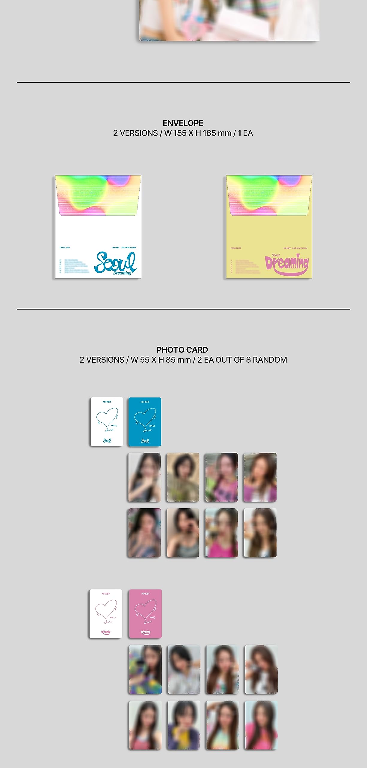 Amazon.com: H1-KEY Seoul Dreaming 2nd Mini álbum Seúl Versión CD+