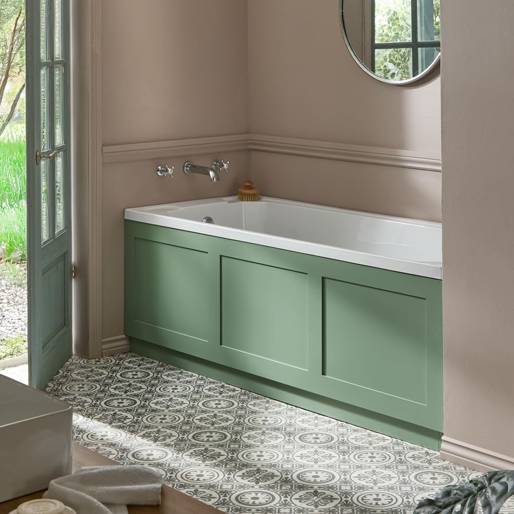 Milano Pastel Green (Side Panel) Richmond 1700Mm X 700Mm Single Ended Standard Bath Pastel Green Side Panel