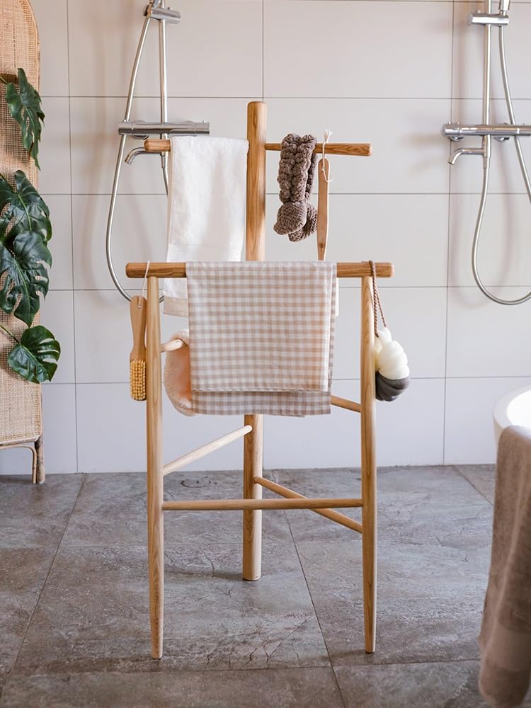 Handtuchständer Handtuchständer Handtuchhalter Handtuchständer aus Holz Freistehender Handtuchständer Handtuchhalter Ständer Handtuchtrockner Handtuchregal Freistehender Handtuchständer