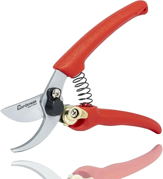 Gardeness Pruning Shear Straight Pruning Shear, Hard chrome plated SK5 Steel Blade, Perfect for small hand lady