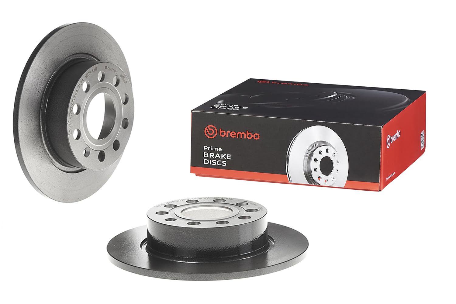 Brembo 08.9502.11 Tylna tarcza hamulcowa z lakierem UV, 2 sztuki