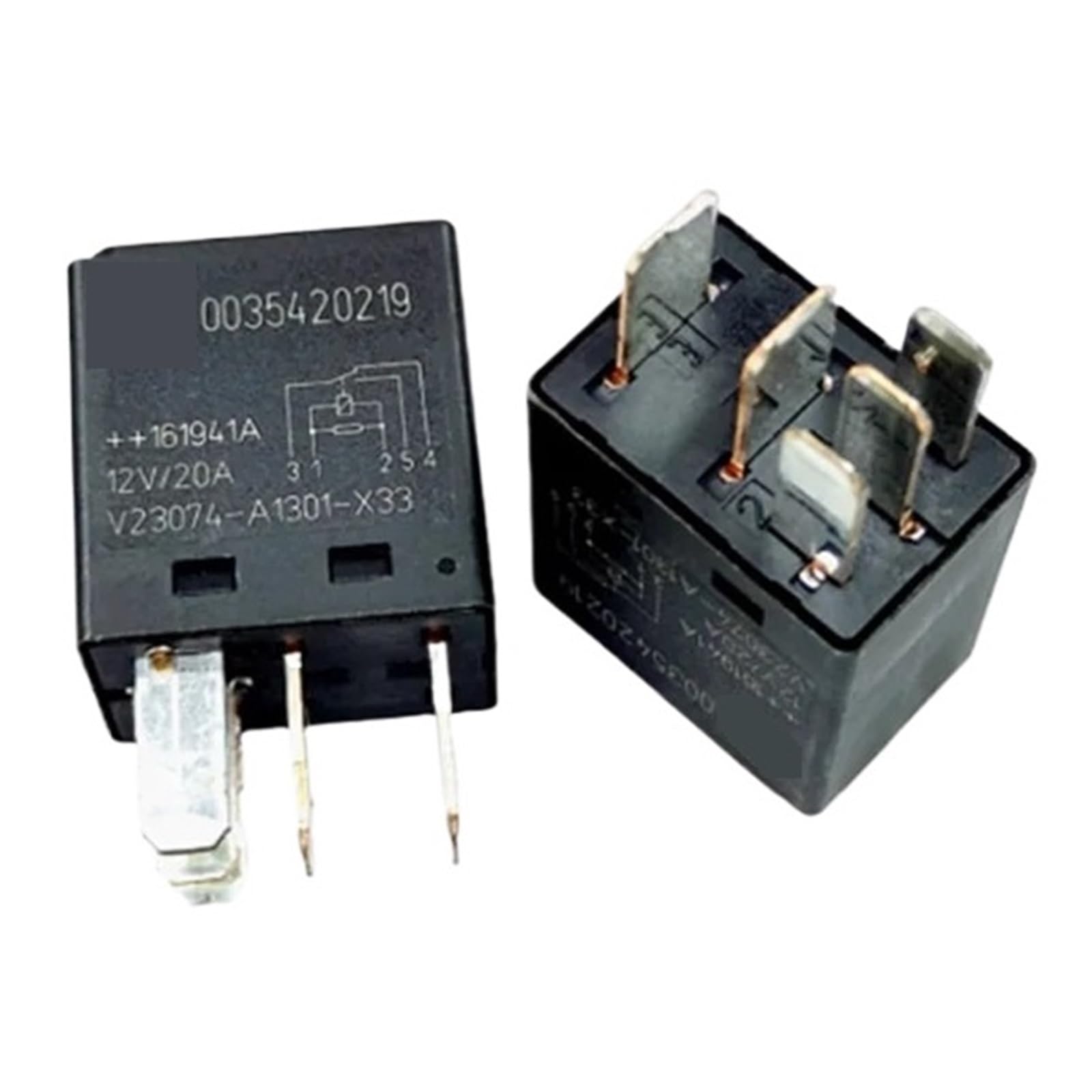 Relais V23074-A1301-X33 12V 20A contre les surcharges électriques de bord - Lot de 10