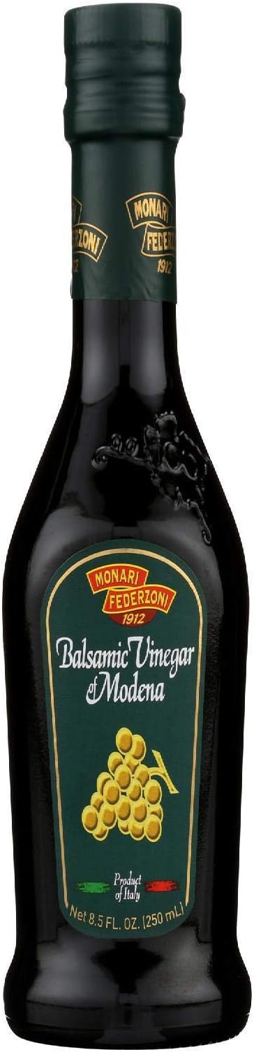 Monari Federzoni Balsamic Vinegar of Modena, Green Label, Product of Italy, Non-GMO, 8.5 Fluid Ounce (Pack of 6)