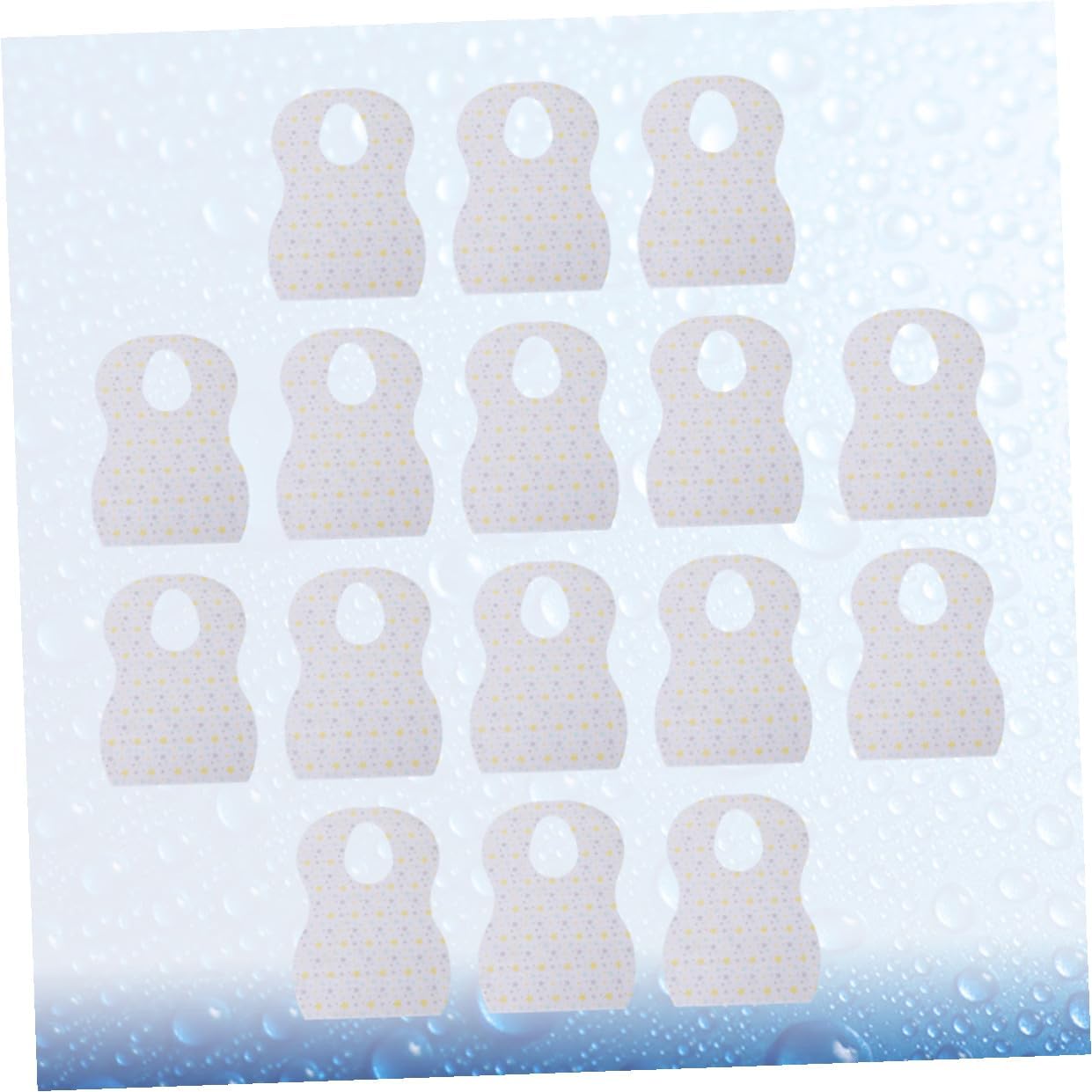 BESTonZON Disposable Bibs Apron 20pcs, Waterproof Portable Newborn Feeding Bibs Saliva Towel, Star Pattern, Suitable for Mealtime and