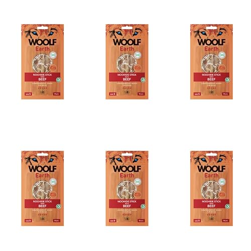 Pack 6x90g - Snacks Naturales Perros Woolf Earth - Premios Salud Articular - Dog Treats Alta Digestibilidad